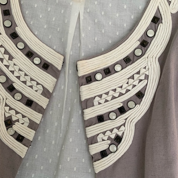 Anthropologie Cidra Embellished Crop Jacket - Picture 2 of 6